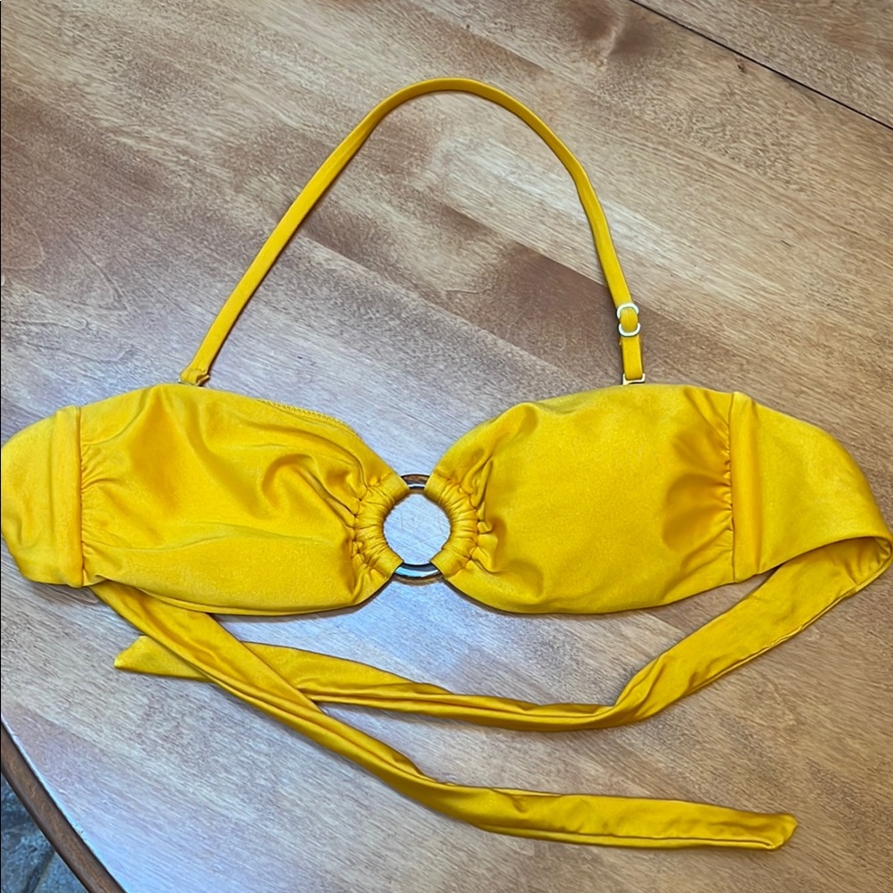 Monday Swimwear Yellow Bandeau Bikini